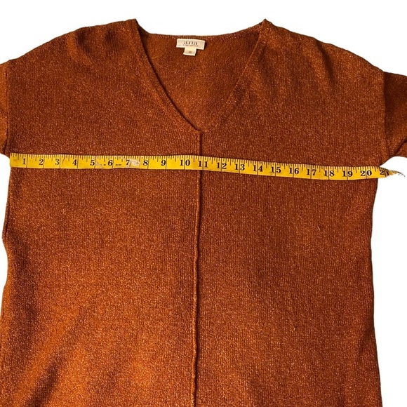 Oversized Tunic Lightweight Sweater Marled Pumpkin Spice Pull Over Casual Chic - Picture 11 of 13